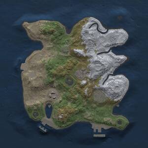 Thumbnail Rust Map: Procedural Map, Size: 2600, Seed: 375, 8 Monuments