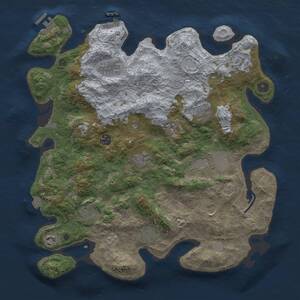 Thumbnail Rust Map: Procedural Map, Size: 4000, Seed: 326546348, 17 Monuments