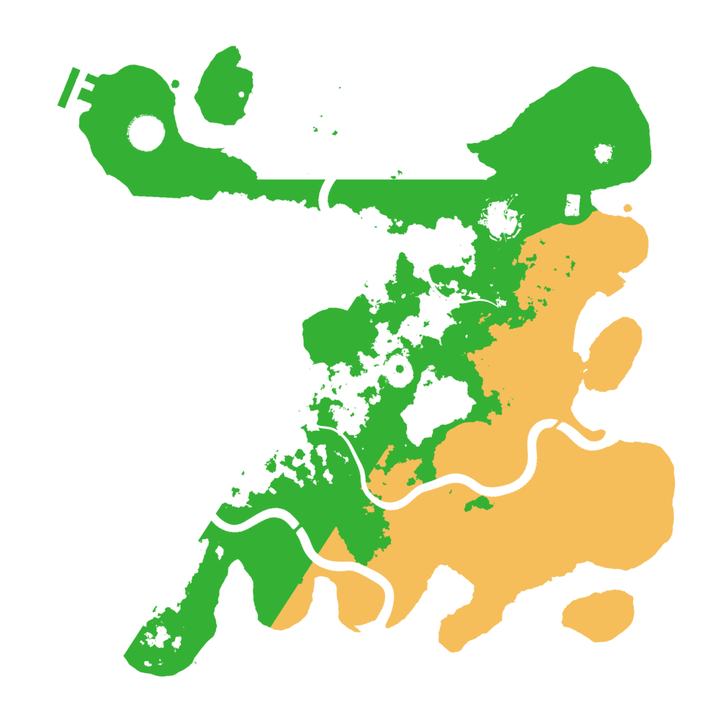 Biome Rust Map: Procedural Map, Size: 3500, Seed: 2085876675