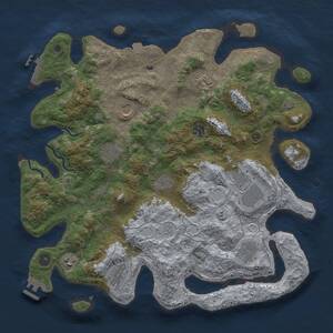 Thumbnail Rust Map: Procedural Map, Size: 4000, Seed: 801307059, 16 Monuments