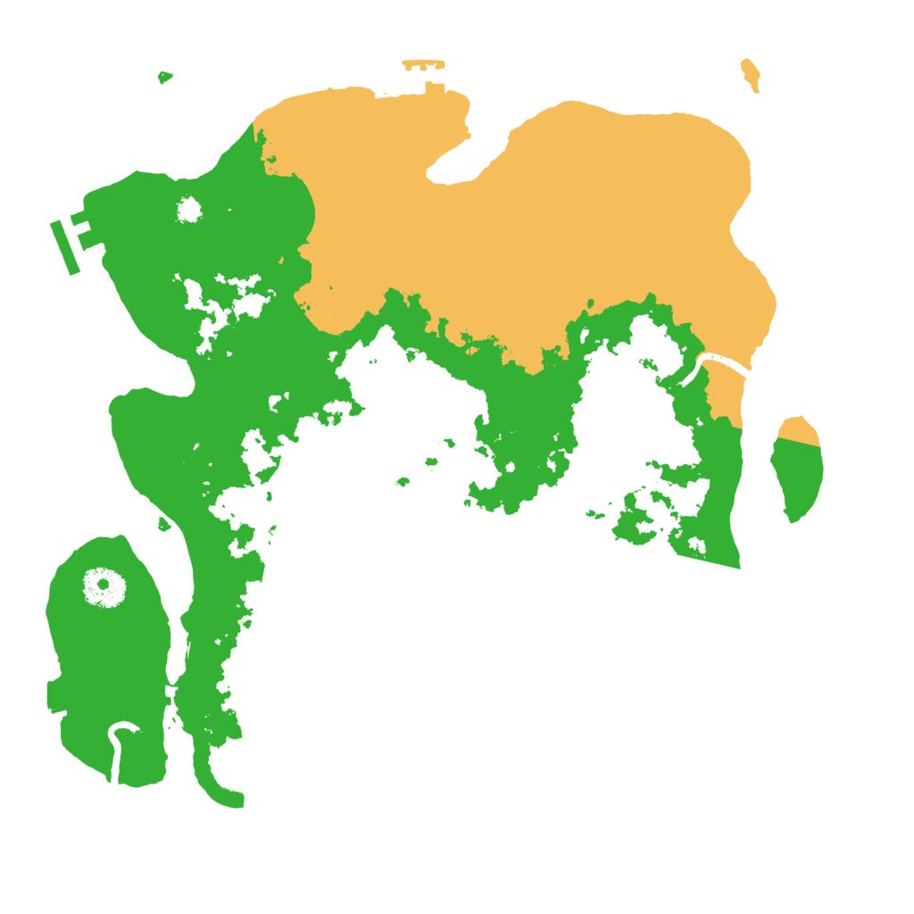 Biome Rust Map: Procedural Map, Size: 3300, Seed: 296009739