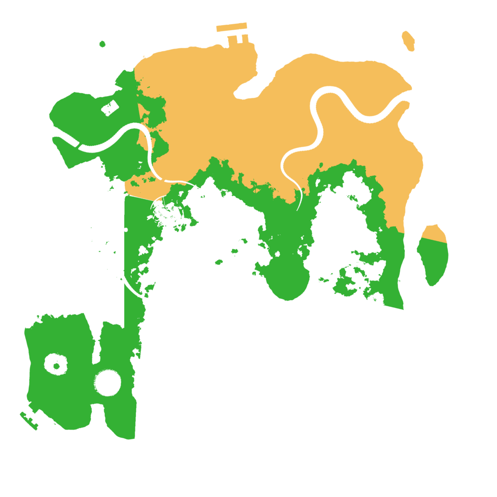 Biome Rust Map: Procedural Map, Size: 3300, Seed: 296009739