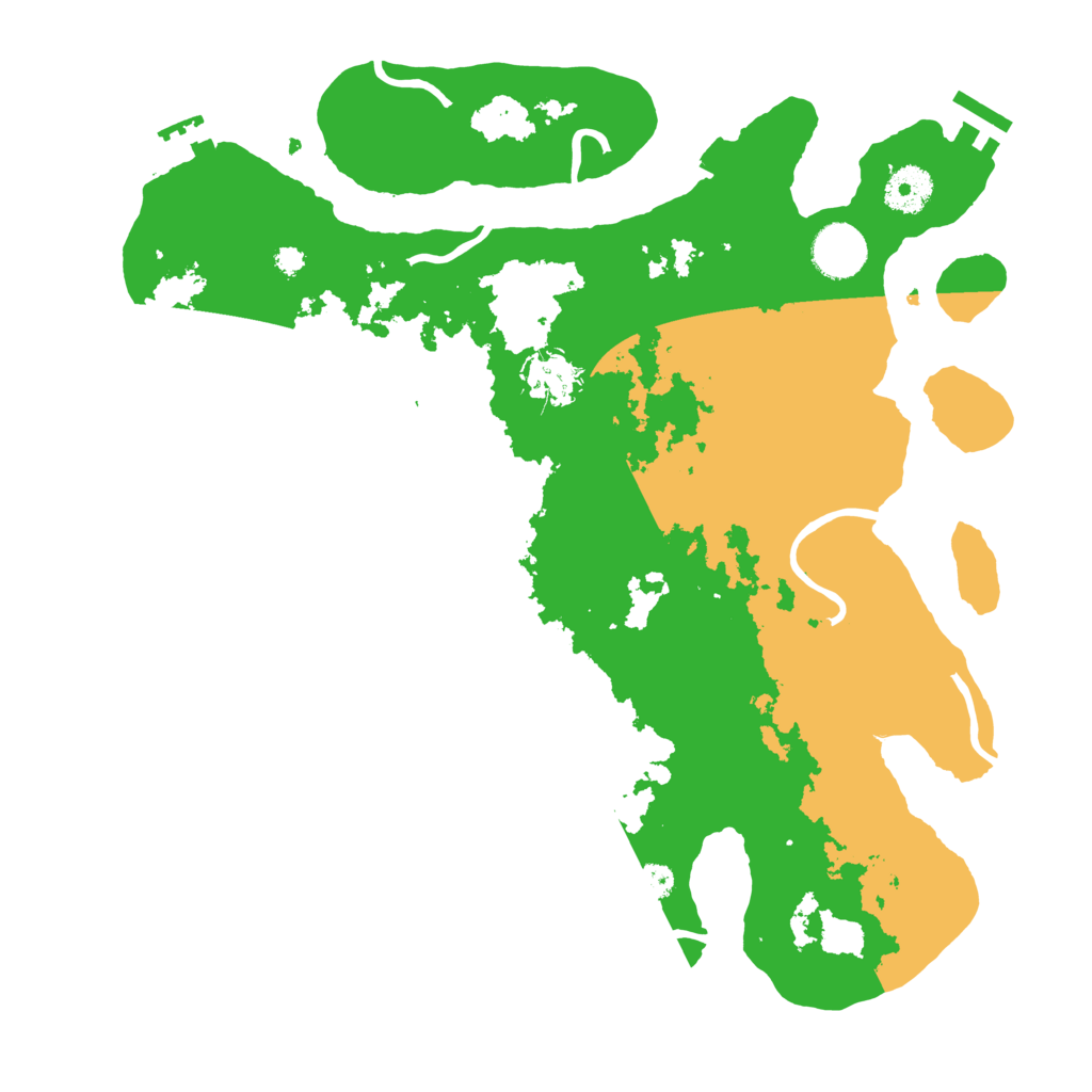 Biome Rust Map: Procedural Map, Size: 3500, Seed: 72511137