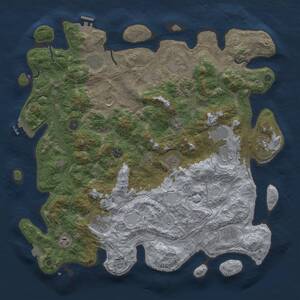 Thumbnail Rust Map: Procedural Map, Size: 4615, Seed: 13818, 17 Monuments