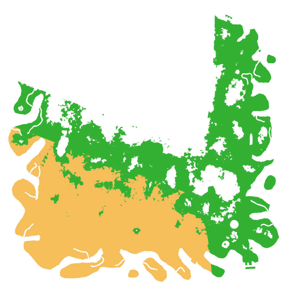 Biome Rust Map: Procedural Map, Size: 6000, Seed: 20065