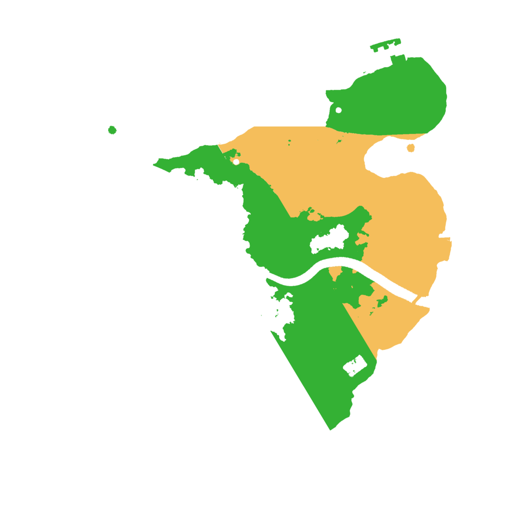Biome Rust Map: Procedural Map, Size: 2500, Seed: 615618