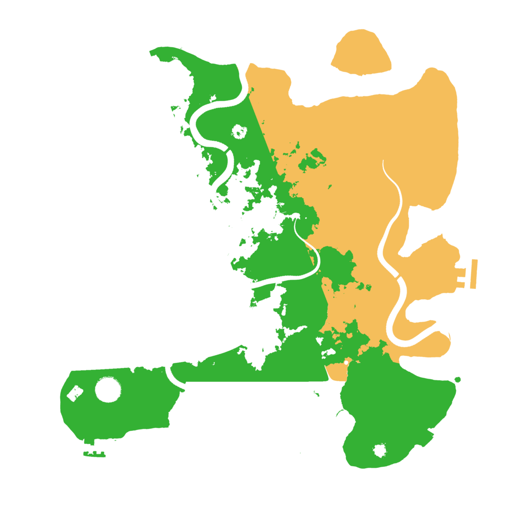 Biome Rust Map: Procedural Map, Size: 3500, Seed: 1399562302