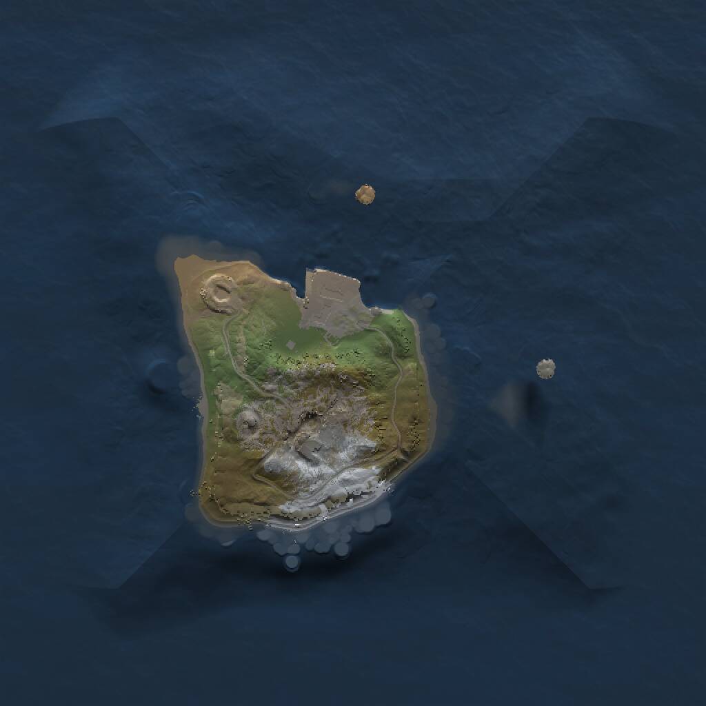 Rust Map: Procedural Map, Size: 1500, Seed: 185171279, 3 Monuments