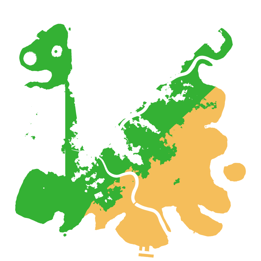 Biome Rust Map: Procedural Map, Size: 3500, Seed: 15447833