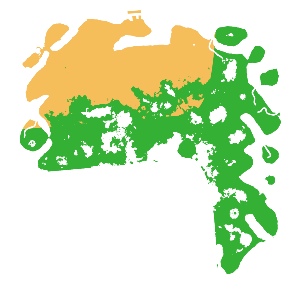 Biome Rust Map: Procedural Map, Size: 4500, Seed: 283304915