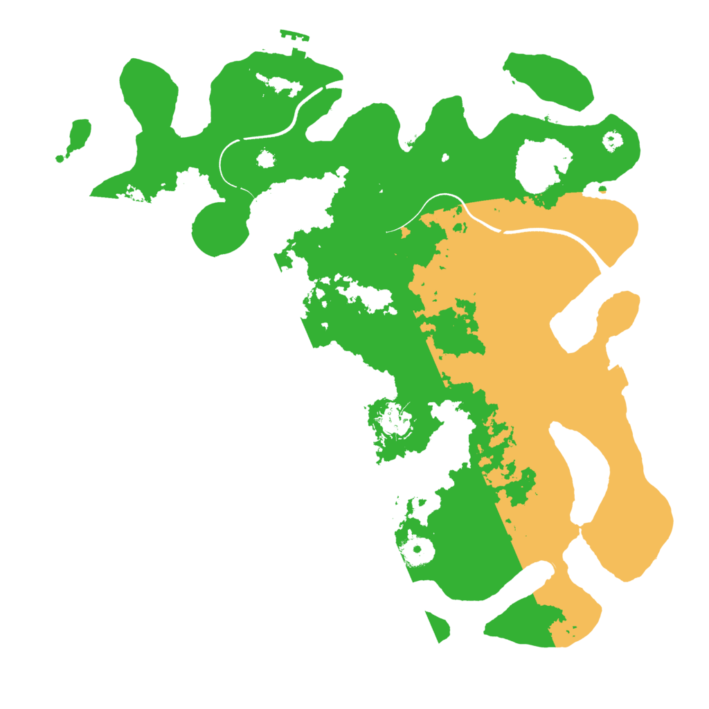 Biome Rust Map: Procedural Map, Size: 3600, Seed: 8970