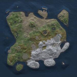 Thumbnail Rust Map: Procedural Map, Size: 3000, Seed: 481981, 11 Monuments