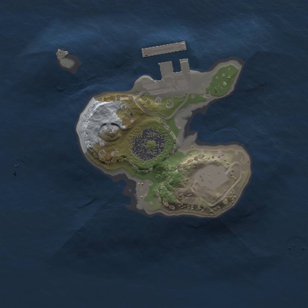 Rust Map: Procedural Map, Size: 1400, Seed: 6, 2 Monuments