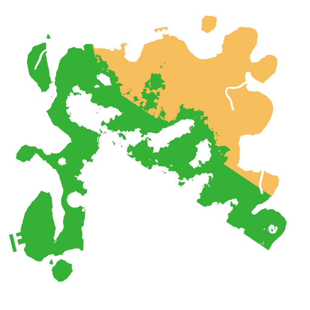 Biome Rust Map: Procedural Map, Size: 3500, Seed: 2113872403