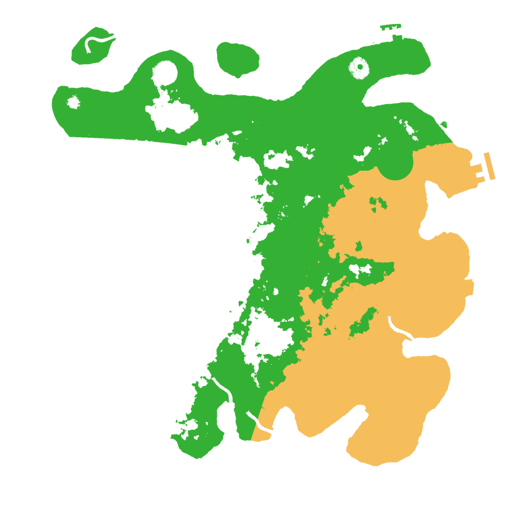 Biome Rust Map: Procedural Map, Size: 3750, Seed: 1305289881