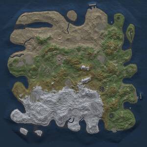 Thumbnail Rust Map: Procedural Map, Size: 4250, Seed: 1507154373, 17 Monuments