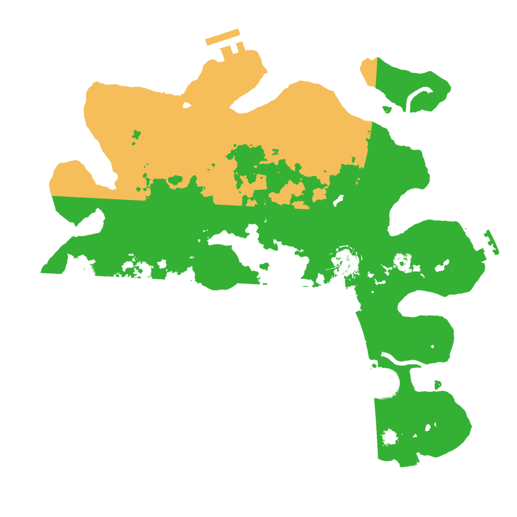 Biome Rust Map: Procedural Map, Size: 3000, Seed: 1616420457