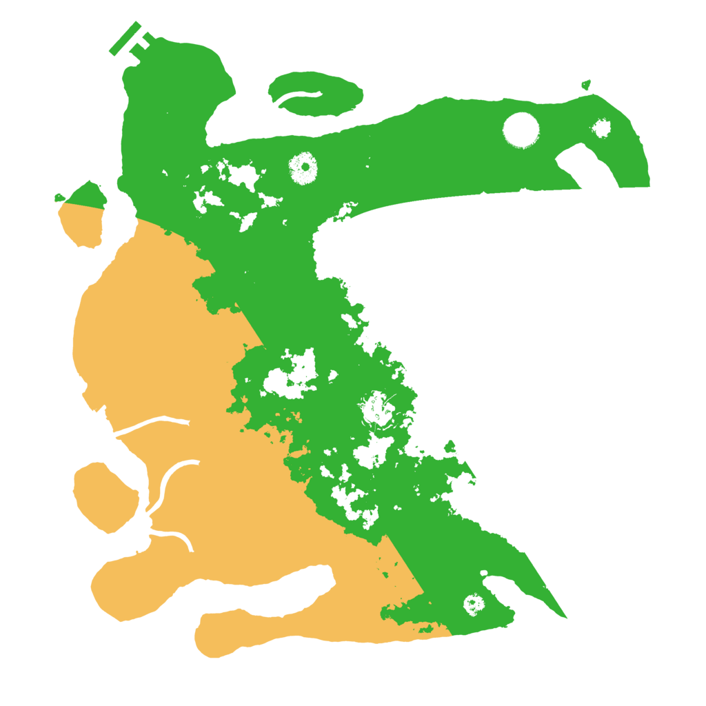 Biome Rust Map: Procedural Map, Size: 3500, Seed: 1436061574