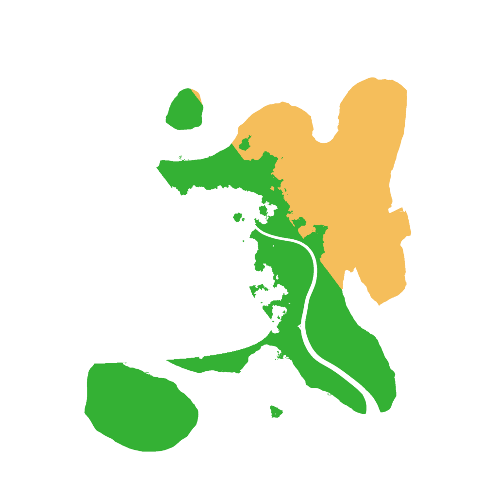 Biome Rust Map: Procedural Map, Size: 2000, Seed: 14886951