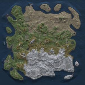 Thumbnail Rust Map: Procedural Map, Size: 4500, Seed: 428017949, 17 Monuments