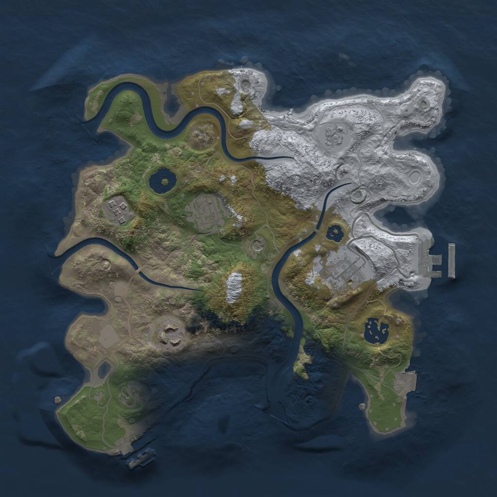 Rust Map: Procedural Map, Size: 2900, Seed: 880648138, 10 Monuments