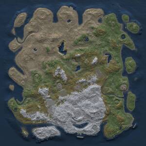Thumbnail Rust Map: Procedural Map, Size: 4800, Seed: 7250, 17 Monuments