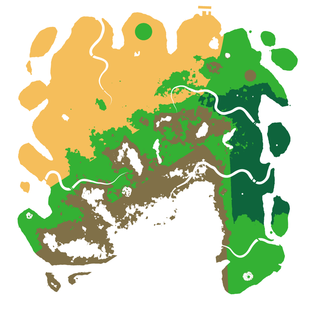 Biome Rust Map: Procedural Map, Size: 4800, Seed: 7250