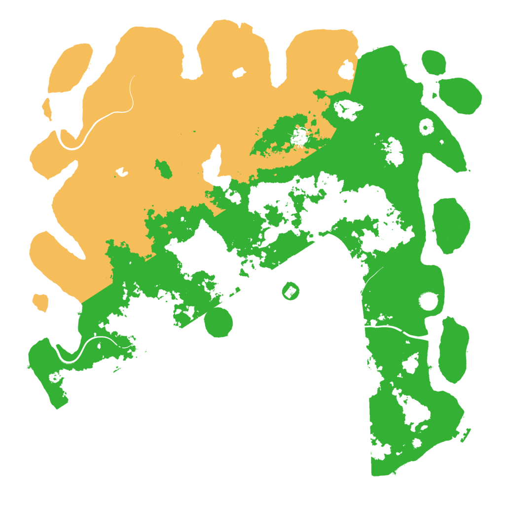 Biome Rust Map: Procedural Map, Size: 4800, Seed: 7250