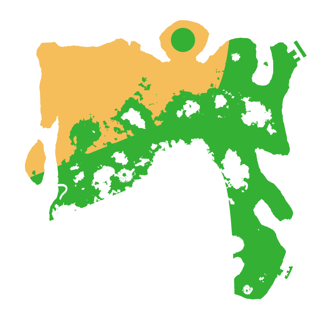 Biome Rust Map: Procedural Map, Size: 3500, Seed: 19531957