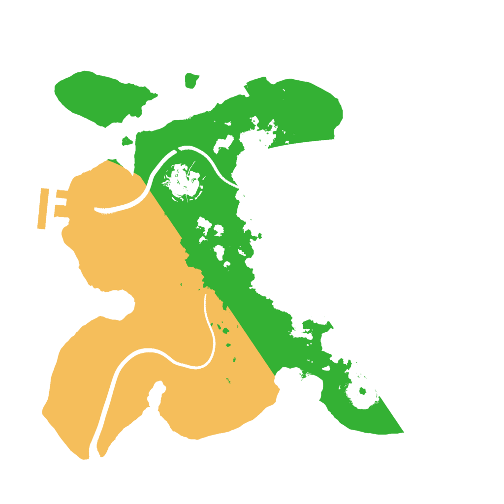Biome Rust Map: Procedural Map, Size: 2500, Seed: 875234
