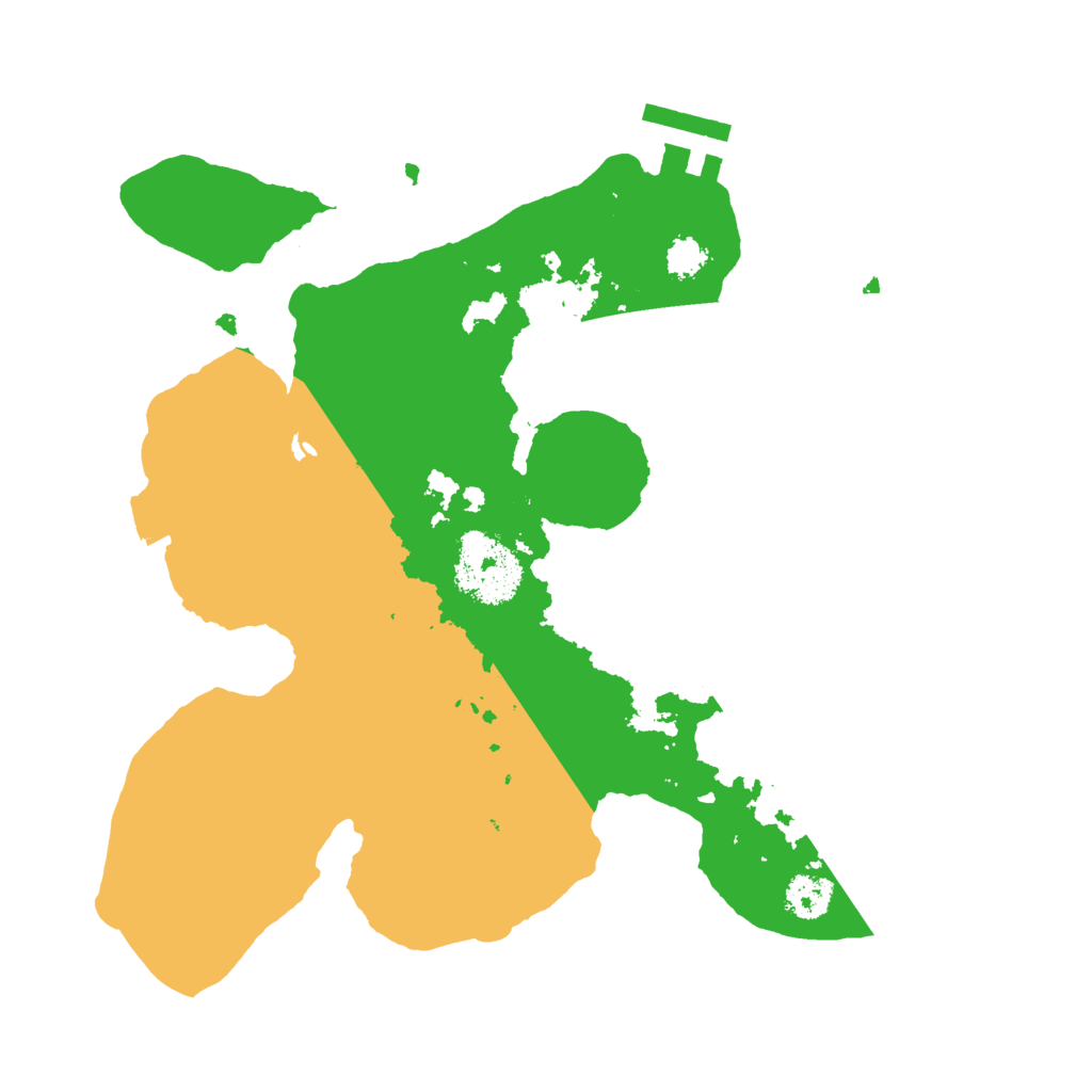 Biome Rust Map: Procedural Map, Size: 2500, Seed: 875234