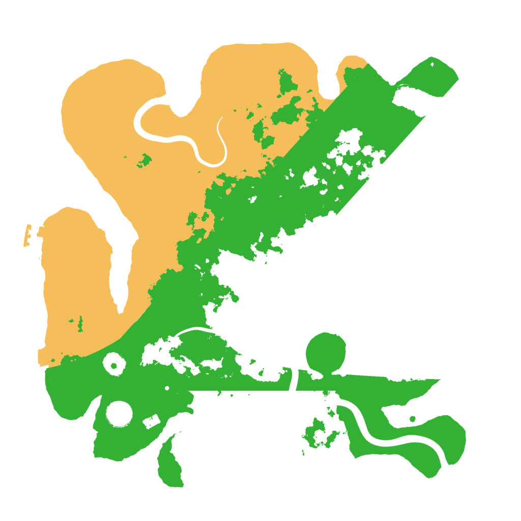 Biome Rust Map: Procedural Map, Size: 3500, Seed: 601128181
