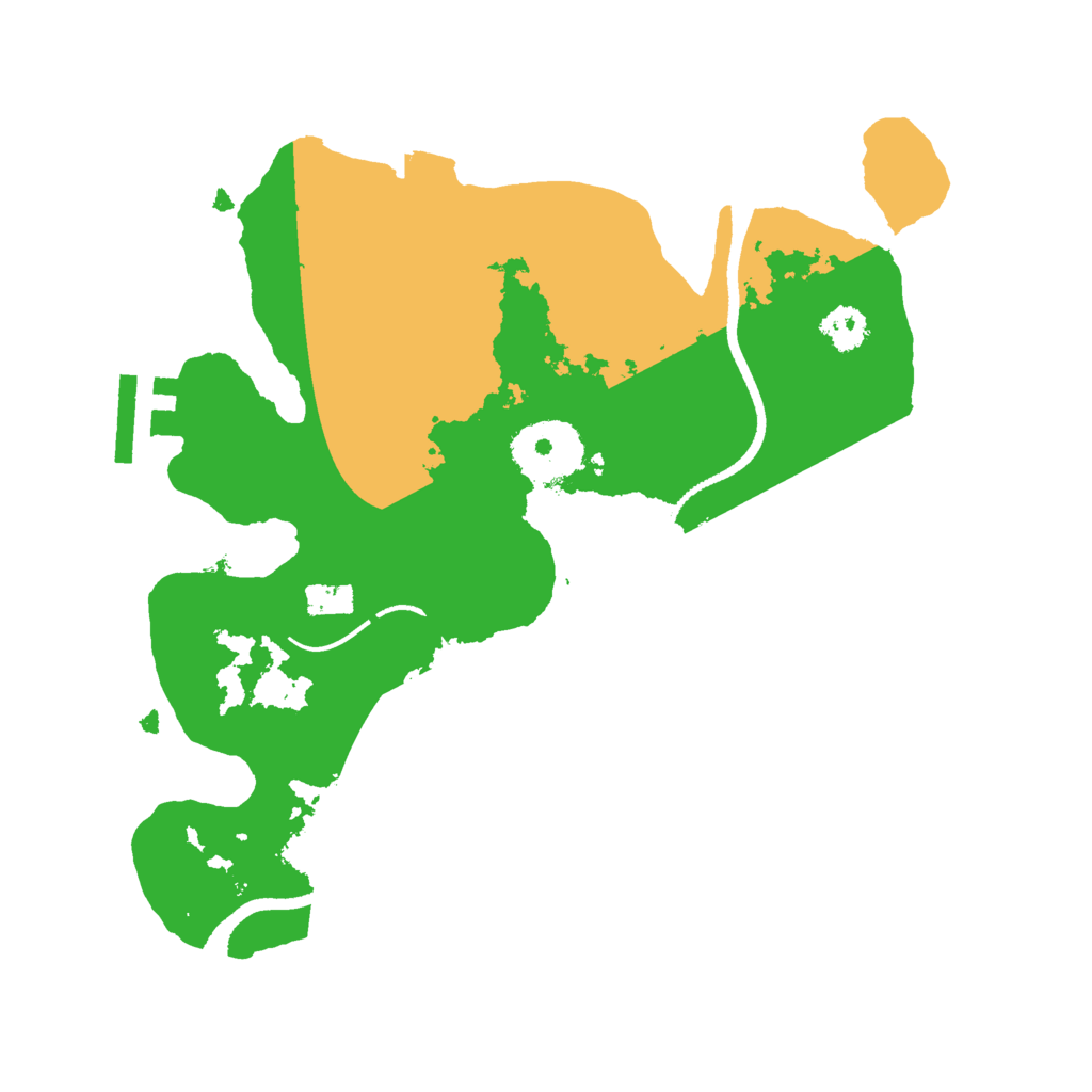 Biome Rust Map: Procedural Map, Size: 2500, Seed: 1586244856