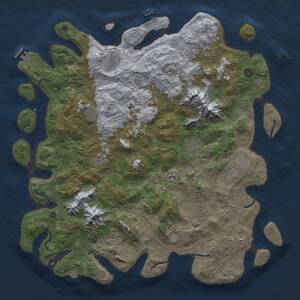 Thumbnail Rust Map: Procedural Map, Size: 5000, Seed: 913592240, 17 Monuments