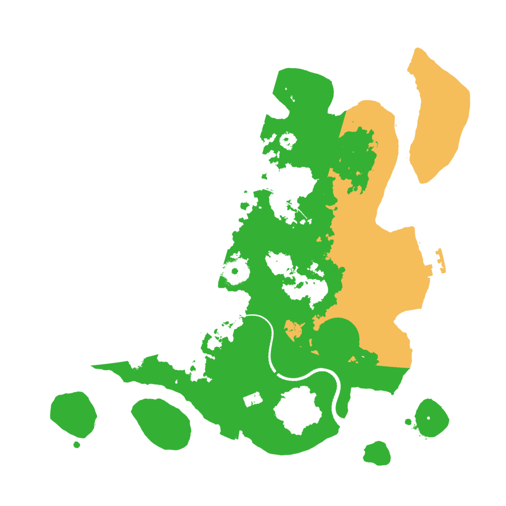 Biome Rust Map: Procedural Map, Size: 3100, Seed: 54216