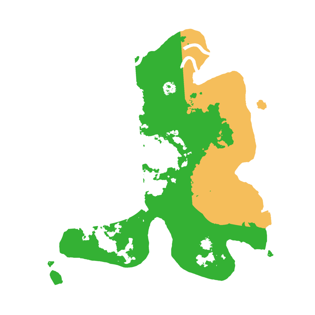 Biome Rust Map: Procedural Map, Size: 2500, Seed: 500020