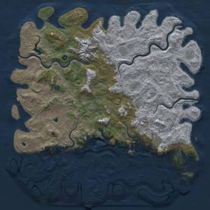 Thumbnail Rust Map: Procedural Map, Size: 6000, Seed: 1241515, 17 Monuments