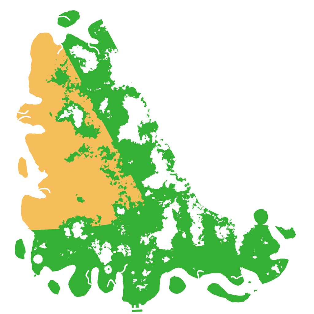 Biome Rust Map: Procedural Map, Size: 6000, Seed: 1241515