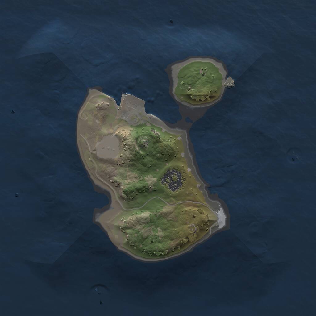 Rust Map: Procedural Map, Size: 1500, Seed: 2353, 1 Monuments