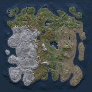 Thumbnail Rust Map: Procedural Map, Size: 4250, Seed: 1432101504, 17 Monuments