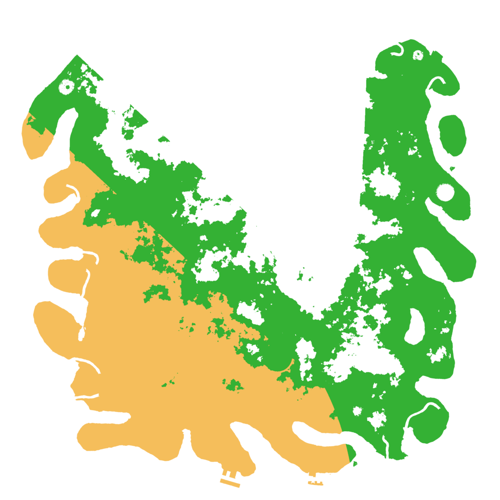 Biome Rust Map: Procedural Map, Size: 5000, Seed: 499147301