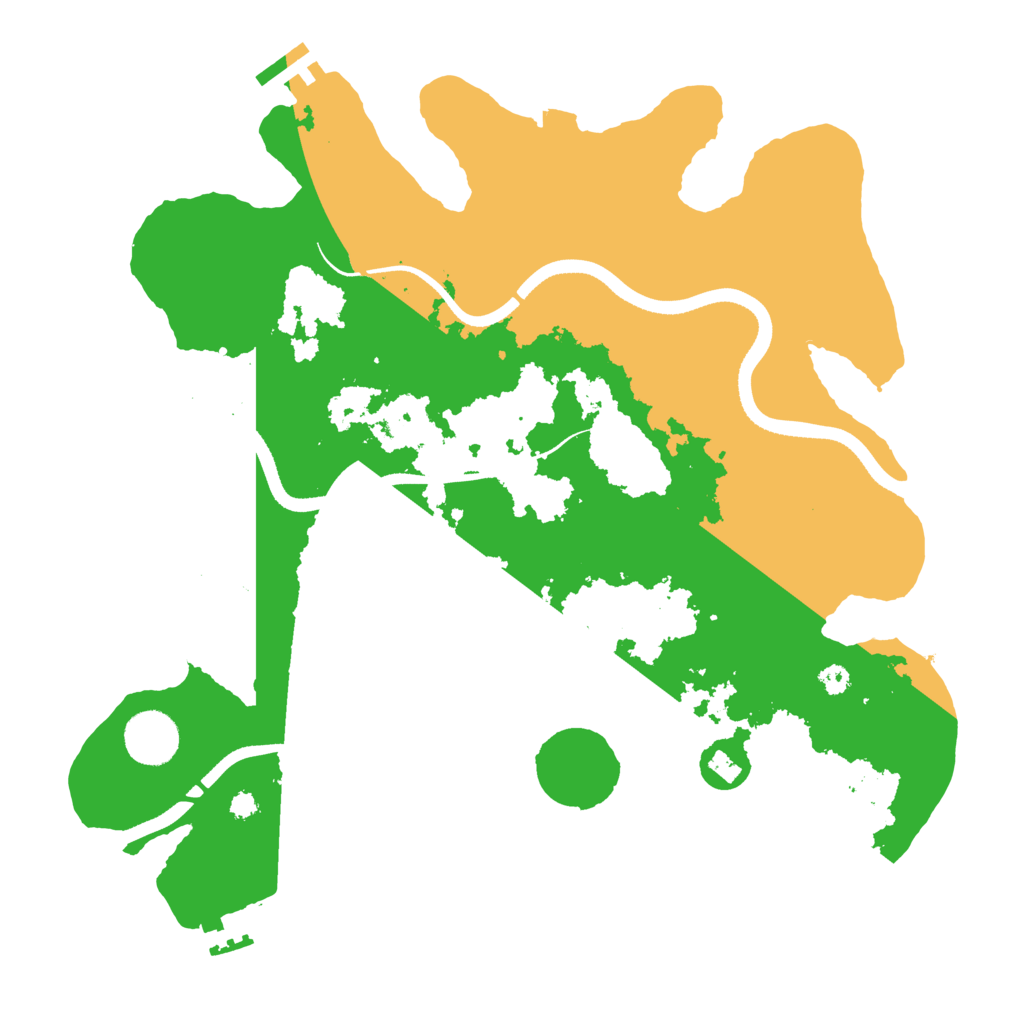 Biome Rust Map: Procedural Map, Size: 3500, Seed: 1939574609