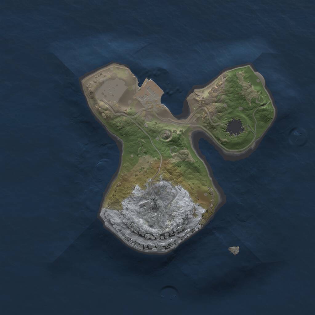 Rust Map: Procedural Map, Size: 1600, Seed: 1639726846, 1 Monuments