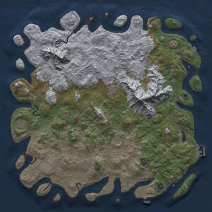 Thumbnail Rust Map: Procedural Map, Size: 5200, Seed: 17762077, 17 Monuments