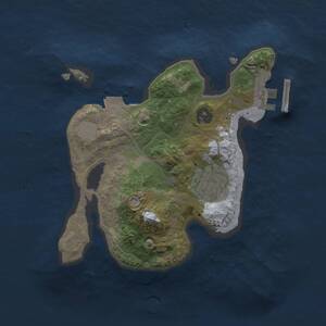 Thumbnail Rust Map: Procedural Map, Size: 2000, Seed: 216265381, 3 Monuments