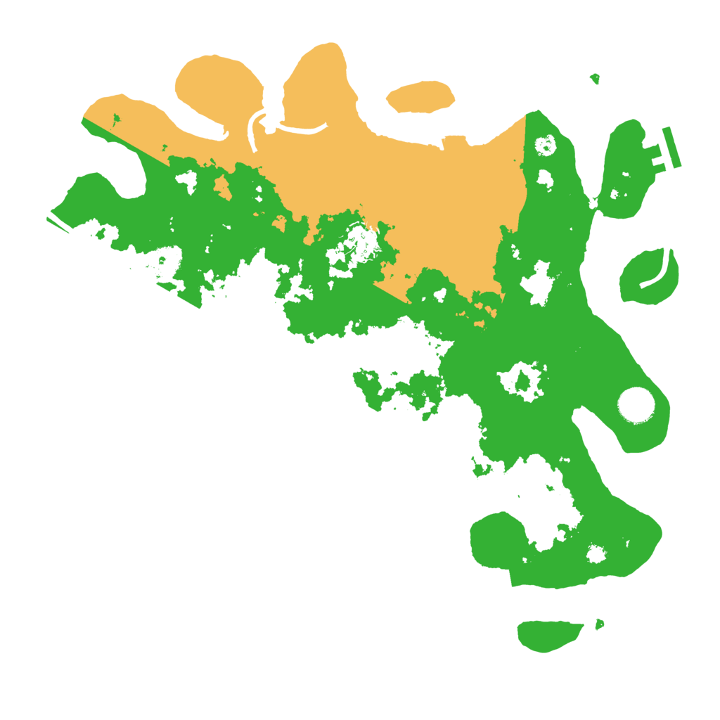 Biome Rust Map: Procedural Map, Size: 3500, Seed: 599167257