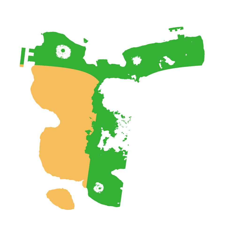 Biome Rust Map: Procedural Map, Size: 2500, Seed: 596034057