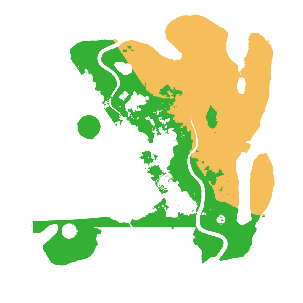 Biome Rust Map: Procedural Map, Size: 3500, Seed: 864205788