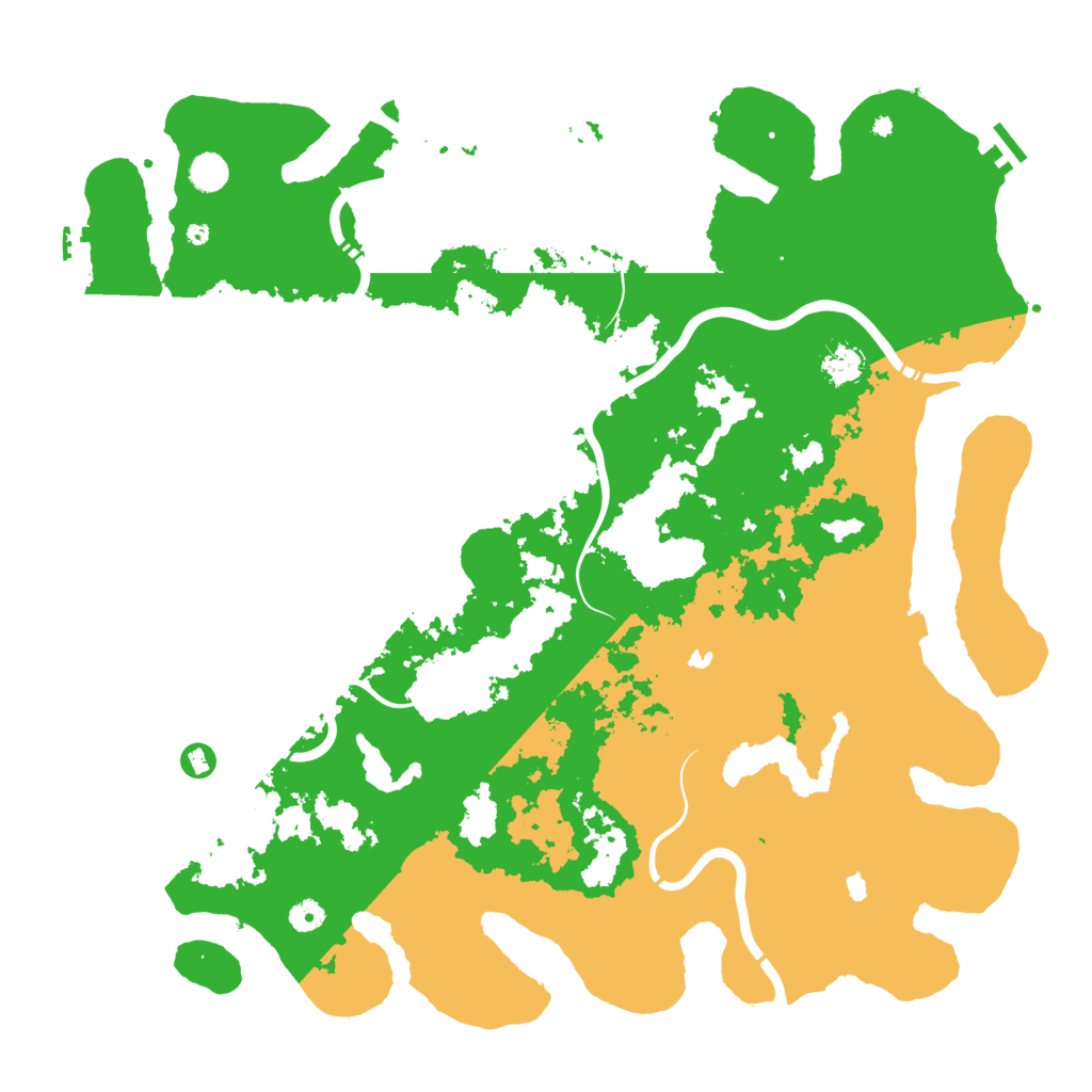 Biome Rust Map: Procedural Map, Size: 4900, Seed: 2