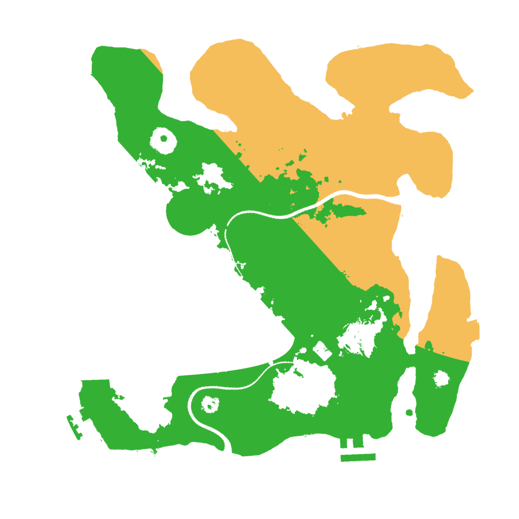 Biome Rust Map: Procedural Map, Size: 3000, Seed: 1016138393